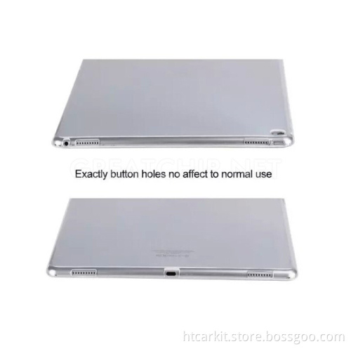 high clear slim tpu case cover for ipad pro transparent tpu case